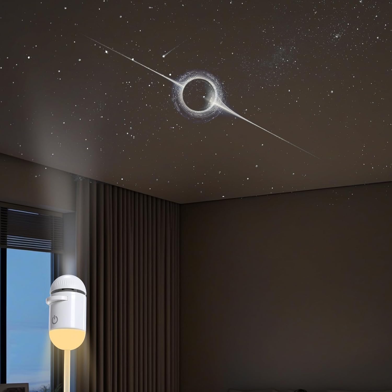 2-in-1 Mini Galaxy Star Projector