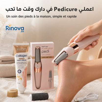 PEDILUX | Pack Pédicure Électrique + SADOER Crème Collagène
