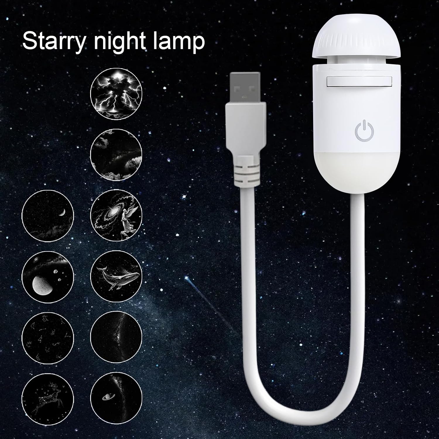 2-in-1 Mini Galaxy Star Projector
