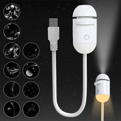 2-in-1 Mini Galaxy Star Projector