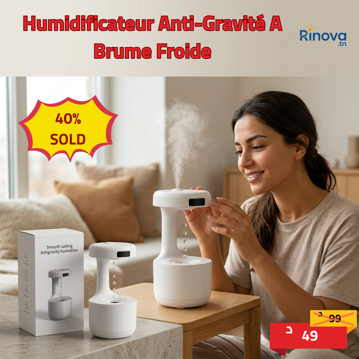 Smooth sailing anti gravity humidificateur